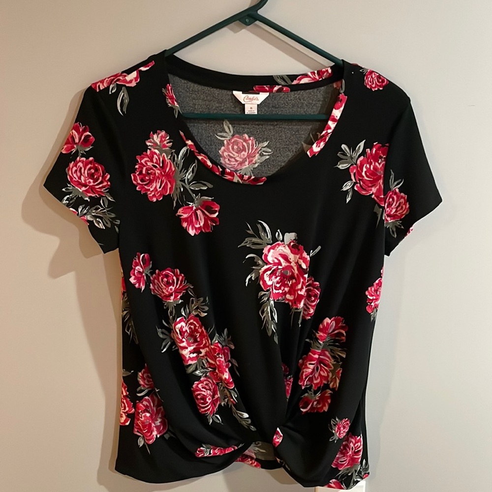 Rose pattern top